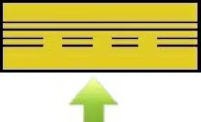 Sample test figure: Runway holding position marking (approaching from the taxiway)
